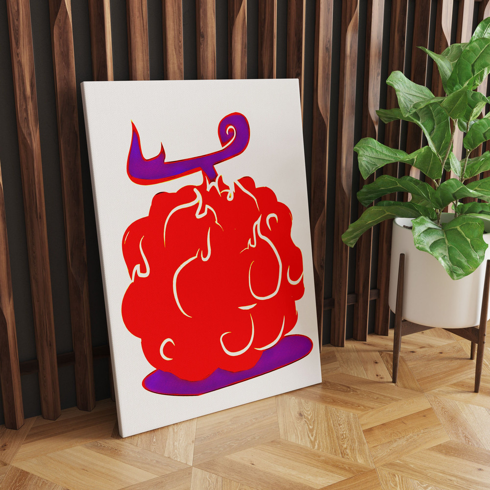 Devil's Food Prepared with Dragon Fruit, Presenting an Exotic Adventure Wall Art Decor Canvas 3.jpg