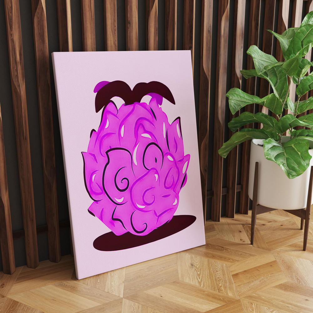 Devil's Food Prepared with Dragon Fruit, Presenting an Exotic Adventure Wall Art Decor Canvas.jpg