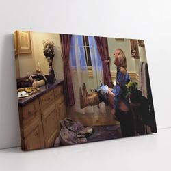 dumb and dumber movie poster, harry dunne print, funny bathroom, comedy, oil painting, home decor art, ready to hang, ca