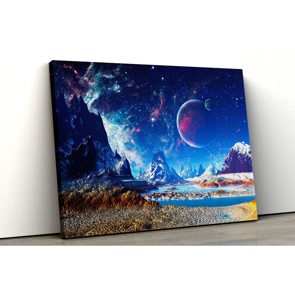 Fantasy Space Canvas Wall Art Design, Outer Space Canvas, Space Art Canvas, Outer Space art, Poster or Canvas Ready to Hang.jpg