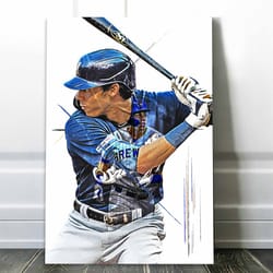christian yelich poster milwaukee brewers canvas print, wall art, sports art print, baseball poster, kids decor, man c