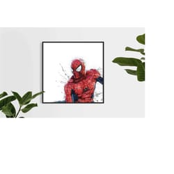 spiderman poster - canvas print, art print, poster, kids decor, man cave gift, wall decor, wrap, poster, superhero, aven