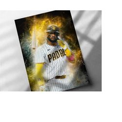 fernando tatis jr poster, san diego padres - canvas print, sports art print, baseball poster, kids decor, man cave gift,