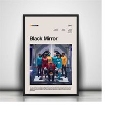black mirror series poster, poster print, vintage wall decor, retro, download, digital file, lost series wall art,movie