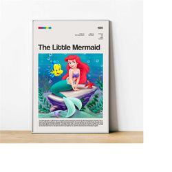the little mermaid kids poster, wall art, art decoration, movie cartoon, colorful, handmade,nursery, movie poster