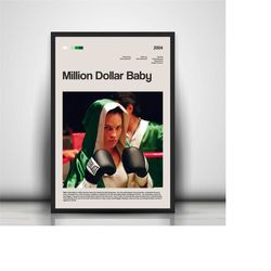 million dollar baby decorative poster, wall art, art decoration, movie,actor, colorful, handmade, high quality, movie po