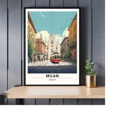 milan print | milan travel poster | duomo milano
