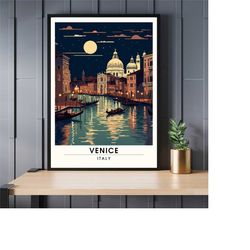 venice print | night trip to venice, italy