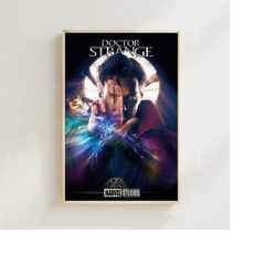 doctor strange - movie poster (regular style) art prints,home decor, art poster for gift