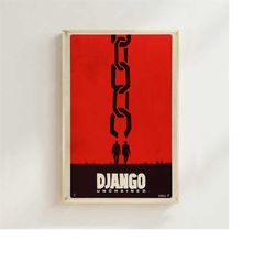 django unchained (2012)--movie poster (regular style) art printing, home decor, art poster for gift
