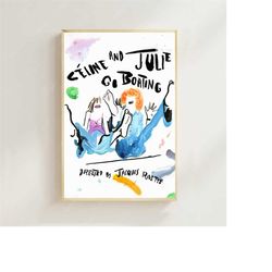 cline et julie vont en bateau - movie poster (regular style) art prints,home decor, art poster for gift