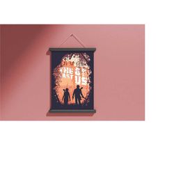 the last of us game poster canvas wall art, game room decor, ellie poster, vintage game poster