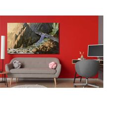 vladimir kush mountain river painting , vladimir kush painting, vladimir kush poster print, vladimir kush wall art, vlad