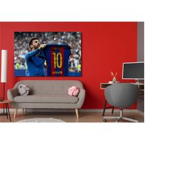 lionel messi poster, lionel messi print wall art , lionel messi canvas, messi poster, football legend poster, messi can