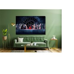 last supper starwars poster print, last supper starwars canvas, last supper starwars wall art, last supper poster, last