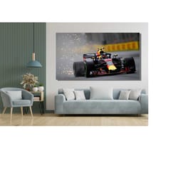 max verstappen poster canvas ,max verstappen wall art, max verstappen print, f1 fan gift, man cave decor, f1 grand prix