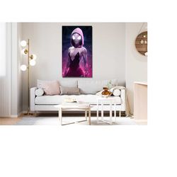 spiderman movie poster, spiderman canvas, spiderman movie canvas, spiderman movie print, woman spiderman poster, gwen st