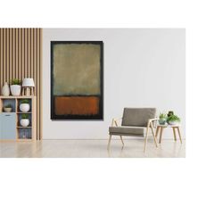 mark rothko poster, mark rothko brown and soft brown print , mark rothko paintings, mark rothko wall art , ready to han