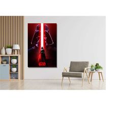darth vader , darth vader poster, darth vader canvas, darth vader print, star wars wall art, star wars movie poster canv