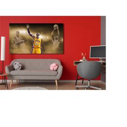 kobe bryant canvas, kobe bryant wall art, kobe bryant poster, kobe bryant print, kobe bryant, dunk poster, basketball po
