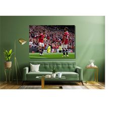 ronaldo poster print, ronaldo canvas, wall art cristiano,ronaldo poster,ronaldo wall art,football print art, footbal leg