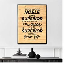 there is nothing noble | vintage poem print | poster | poetry poster | literature | english | famous poetry