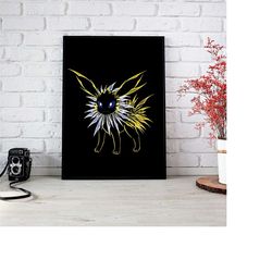 eeveelution poster-jolteon poster-sylveon poster-eevee poster-umbreon poster- eevee evolutions-pokemon gift-pokemon toys