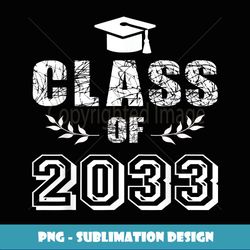 Class Of 2033 Grow With Me First Day Kindergarten Boys - Vintage Sublimation PNG Download
