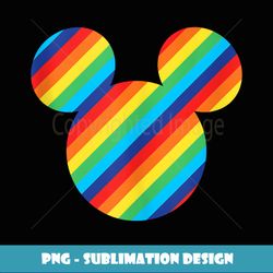 Disney Mickey Mouse Rainbow Icon - Digital Sublimation Download File