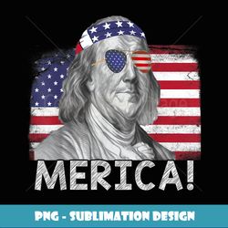 Ben Franklin 4th of July Boys Kids Men Merica American Flag - Trendy Sublimation Digital Download
