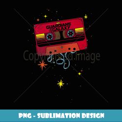 Marvel Guardians of the Galaxy Retro Cassette Tape - PNG Transparent Sublimation File