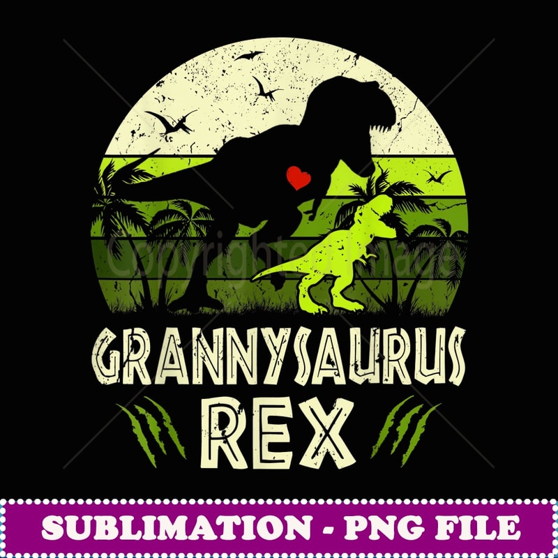 Grannysaurus T Rex Dinosaur Granny Saurus Family Maching - Exclusive Sublimation Digital File