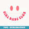 Girl Dads Club, Cool Dads Club, Fathers Day Front And Back - PNG Transparent Sublimation File