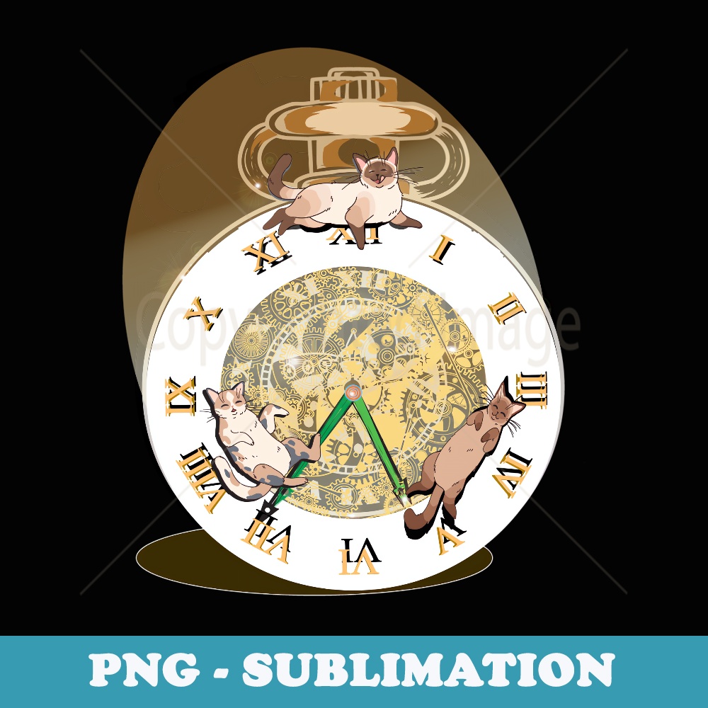 Clock cats lovely design - Exclusive Sublimation Digital File