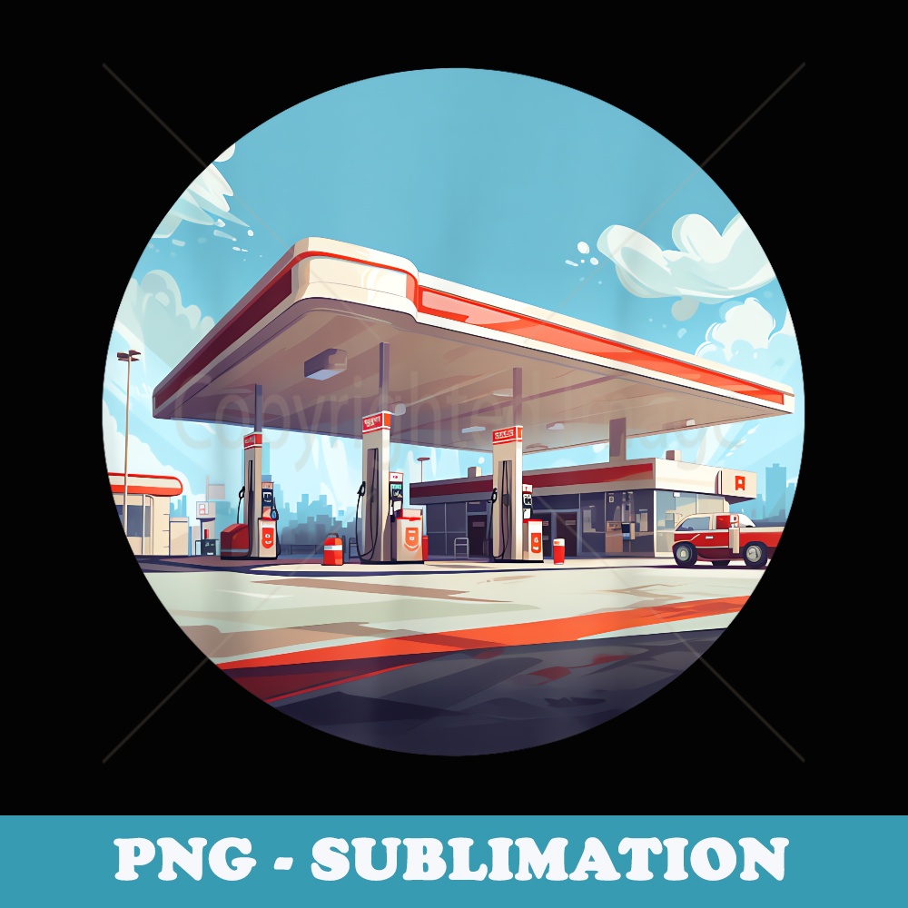 Cool Gas Station Costume - Special Edition Sublimation PNG File