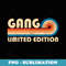 GANG Surname Retro Vintage 80s 90s Birthday Reunion - Stylish Sublimation Digital Download