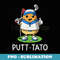 Putt-tato Golfing Potatoes Potato Funny Golf Player Pun - PNG Transparent Sublimation File