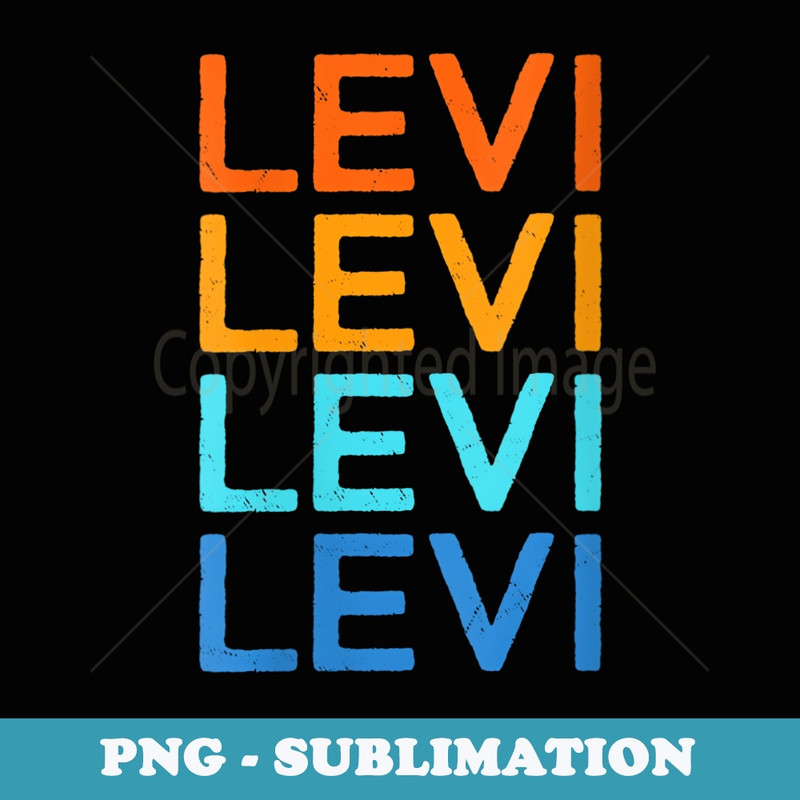 s Levi Customize Name Outfit Idea - Vintage Sublimation PNG Download