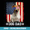 Cool Jack Russell Terrier Dog Dad American Flag Fathers Day - Stylish Sublimation Digital Download
