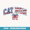 4th Of July America Coquette Bow Cat Mom Girls Retro - Retro PNG Sublimation Digital Download