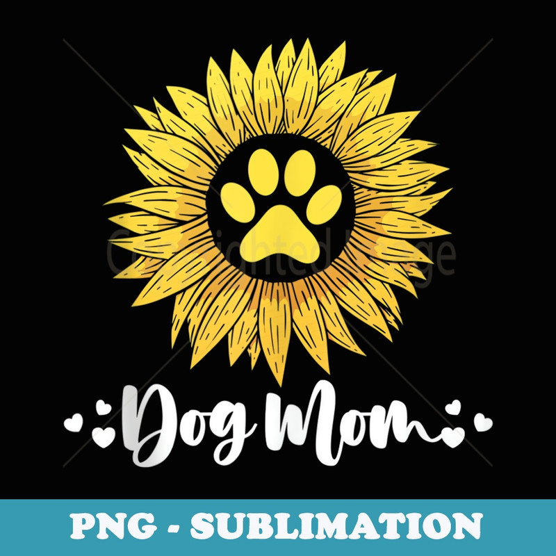 Dog Mom Sunflower - Aesthetic Sublimation Digital File