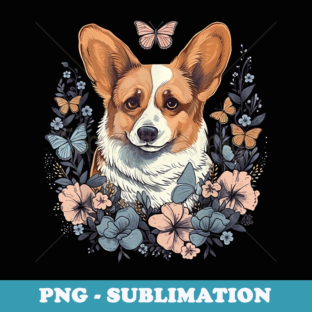 Corgi Mom Dog Lover Colorful Artistic Corgi Owner - Signature Sublimation PNG File