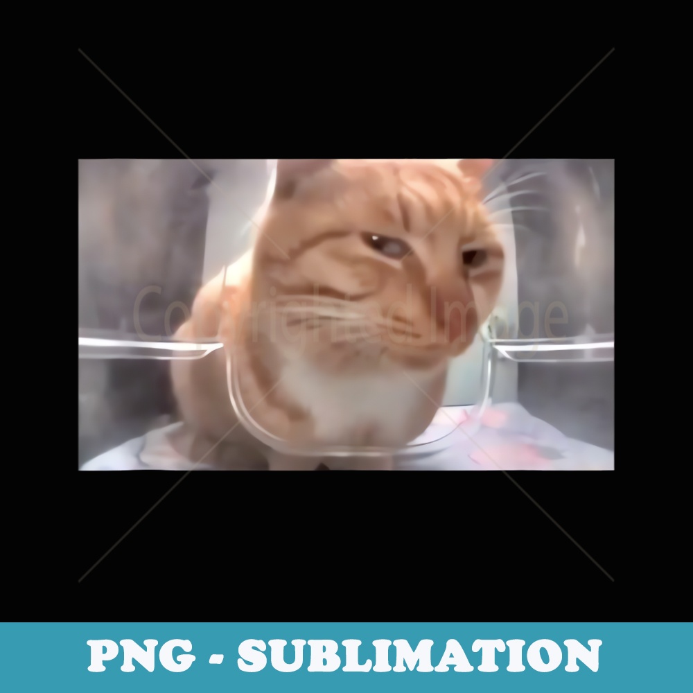 Funny Cat Meme Side Eye Eating Cat Mr Fresh Cat Trend - Professional Sublimation Digital Download