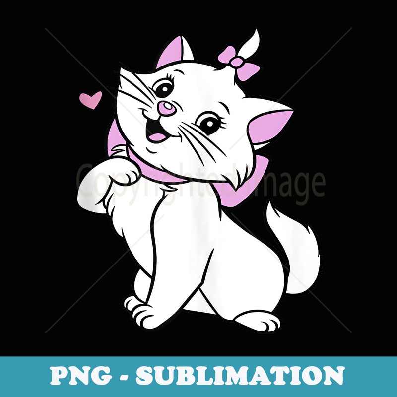 Disney The Aristocats Happy Adorable Marie Chest Portrait - Instant PNG Sublimation Download