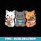Anime Boba Tea Bubble Tea Gaming Gamer Ramen Cat - High-Resolution PNG Sublimation File