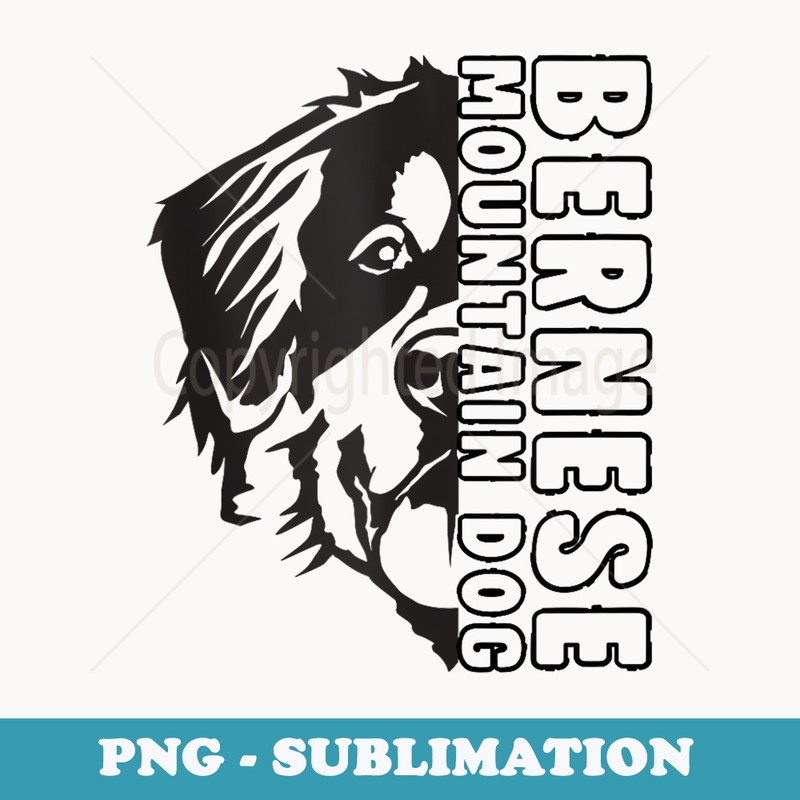 Bernese Mountain Dog - Creative Sublimation PNG Download