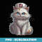 Cute Cat Nurse. Nurse Day Special Cat Nursing - Decorative Sublimation PNG File