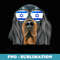 Gordon Setter Dog Israel Flag Sunglasses - Exclusive PNG Sublimation Download