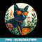 Cool cat loves gardening costume for gardener and plants fan - Professional Sublimation Digital Download