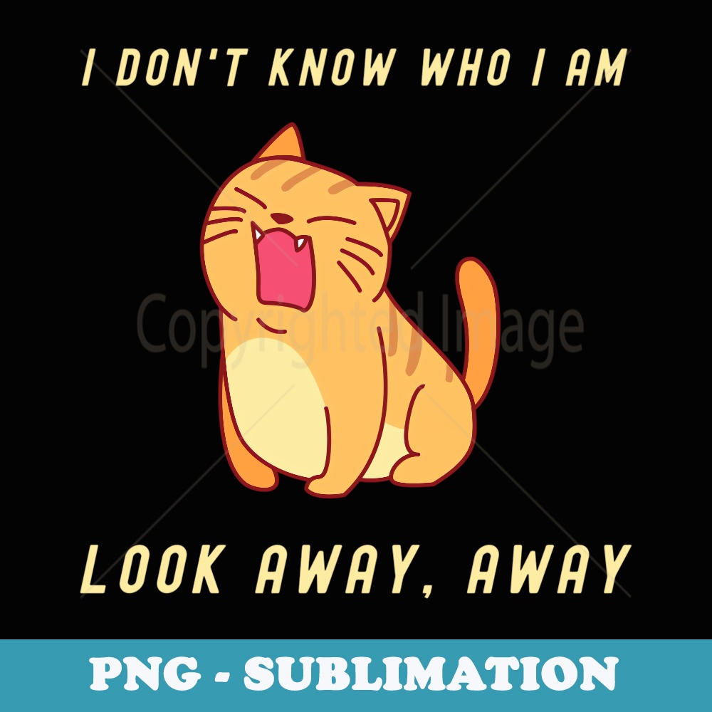 I Go Meow Funny Orange Tabby Cat Song Nerdy s - Artistic Sublimation Digital File